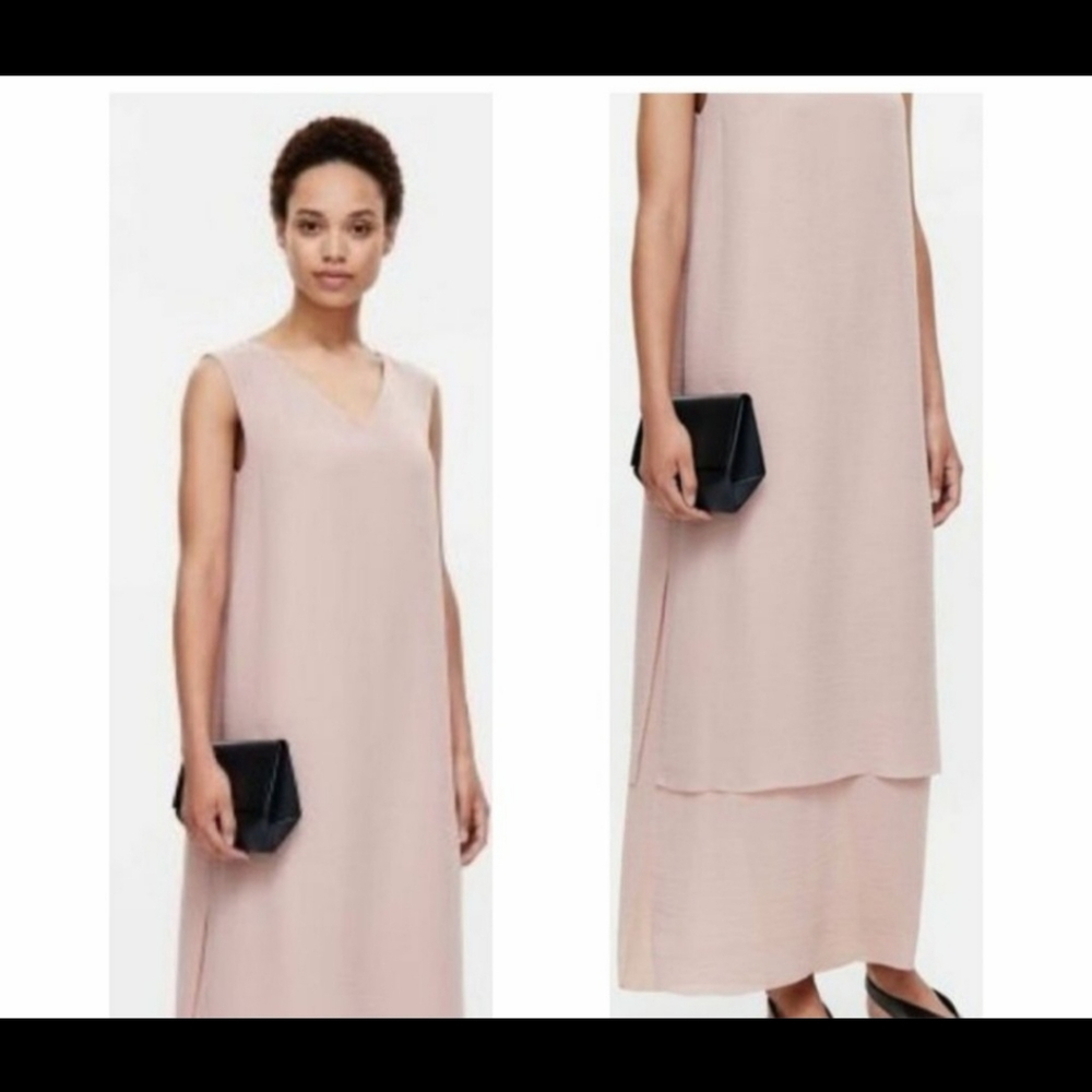 COS Women's Maxi Dress in Soft Pink